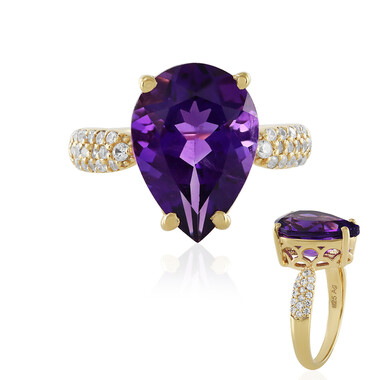 Sibirischer Amethyst-Silberring
