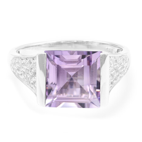 Bolivianischer Amethyst-Silberring
