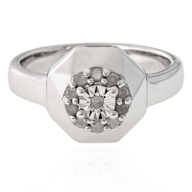 Anello in argento con Diamante I3 (H)