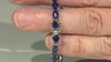 Brazalete en plata con Zafiro azul de Madagascar