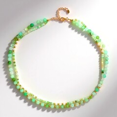 Collana in argento con Crisoprasio (Riya)