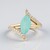 Anello in oro con Opale Paraiba (AMAYANI)
