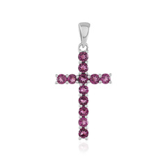 Rhodolite Silver Pendant