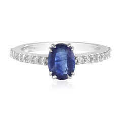 Anillo en plata con Cianita de Nepal