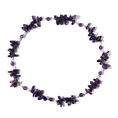Sambia-Amethyst-Halskette (Riya)