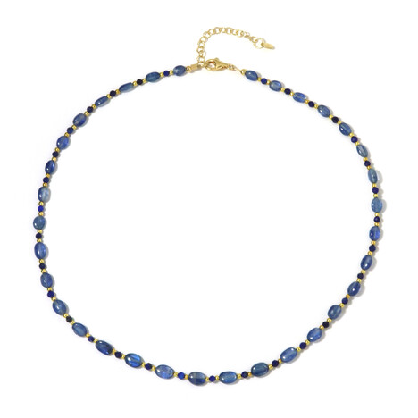 Collier en argent et Kyanite du Népal