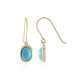 Orecchini in argento con Turchese Sleeping Beauty