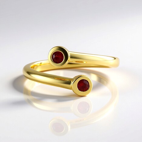 Anello in argento con Rubino Tanzania