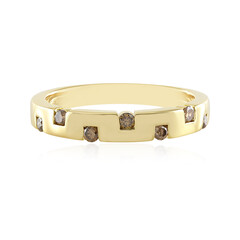 Anello in argento con Diamante Champagne I3