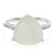 Anillo en plata con Piedra de Luna blanca