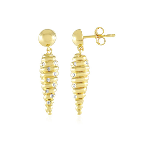 Zirkon-Silberohrringe