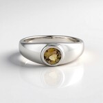 Anello in argento con Tanzanite Gialla (non riscaldata)