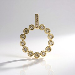 Ciondolo in oro con Diamante Champagne I2 (de Melo Gold)
