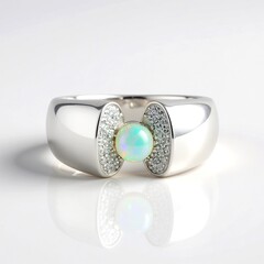 Anello in argento con Opale di Welo (de Melo Essence)