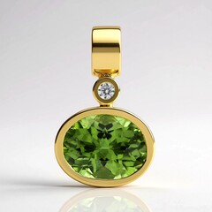 Ciondolo in oro con Peridoto Wagogo