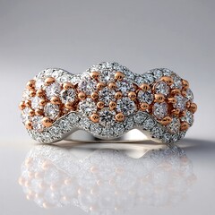 Anello in oro con Diamante Rosa I1 (CIRARI)
