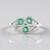 Anello in argento con Smeraldo Colombiano
