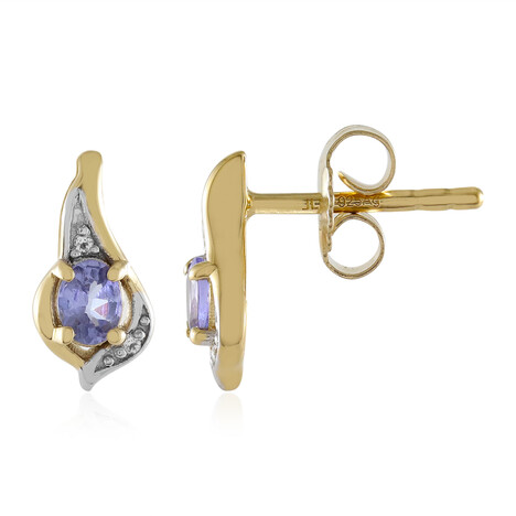 Pendientes en plata con Tanzanita