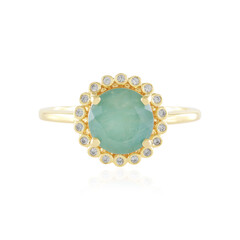 Zilveren ring met een Grandidieriet
