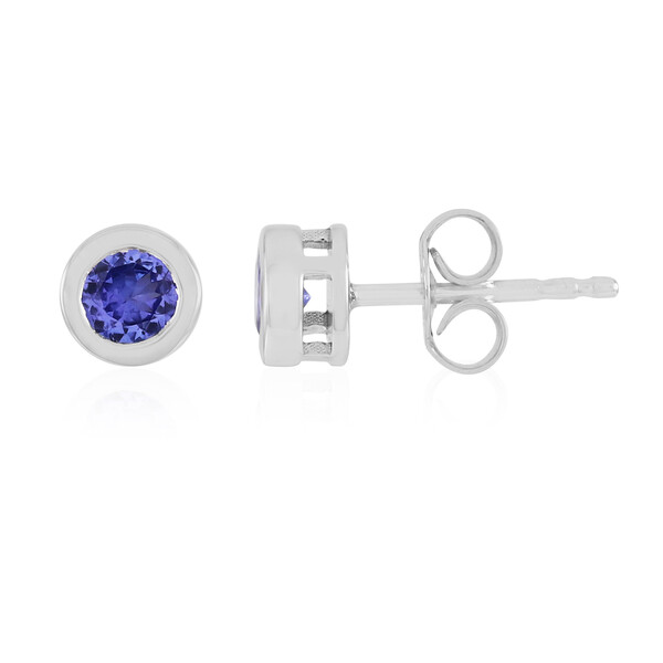 Pendientes en plata con Tanzanita