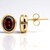 Orecchini in oro con Zircone Rosso (CUSTODANA)
