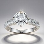 Anello in argento con Topazio Bianco