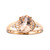 10K AAA Morganite Gold Ring