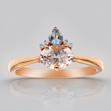 Anello in oro con Morganite AAA (CIRARI)