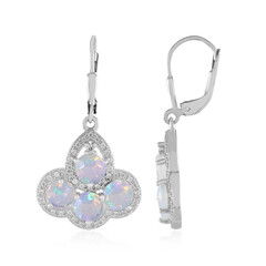 Boucles d'oreilles en argent et Opale Welo