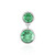 Colgante en plata con Cuarzo verde esmeralda (MONOSONO COLLECTION)