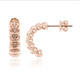 Boucles d'oreilles en or et Diamant rose de France SI1 d'Argyle  (Annette)