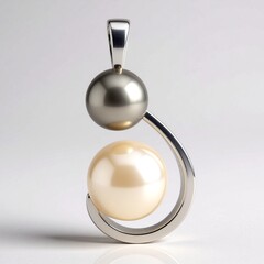 Ciondolo in argento con Perla d'Acqua Dolce Bianca