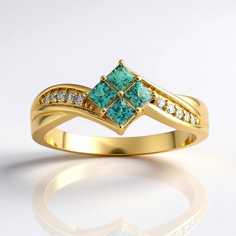Anello in oro con Alessandrite (de Melo)