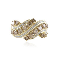 Anello in oro con Diamante Champagne I2 (de Melo)