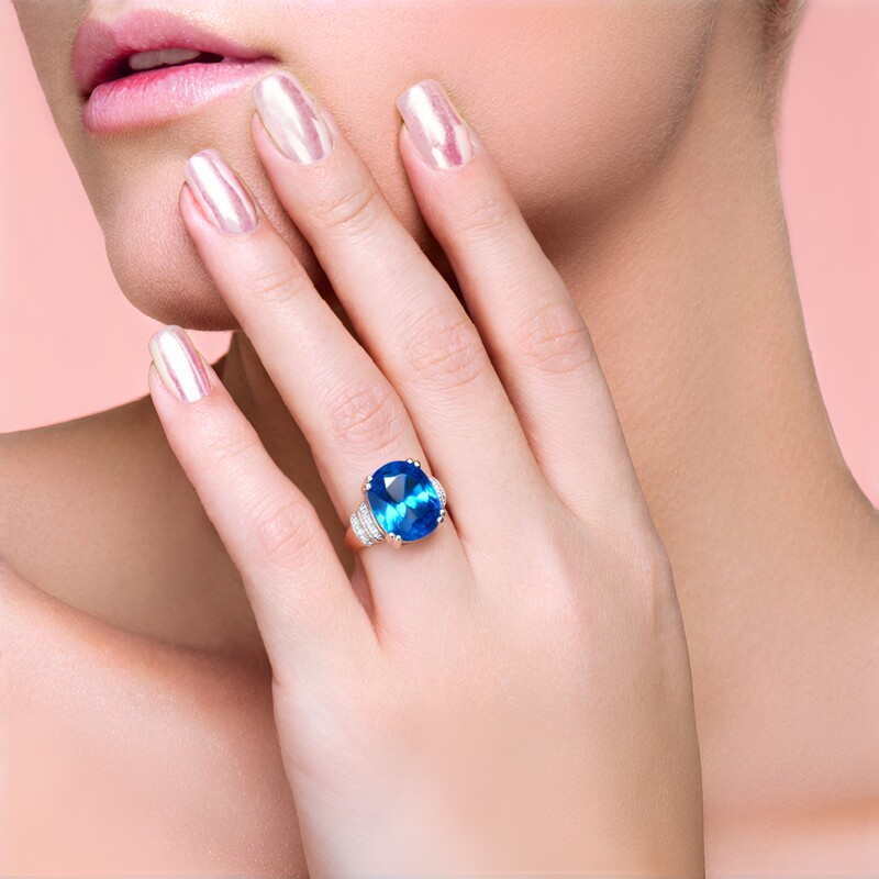 Anello in argento con Topazio Marambaia