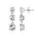 Zilveren oorbellen met danburietkristallen (de Melo)