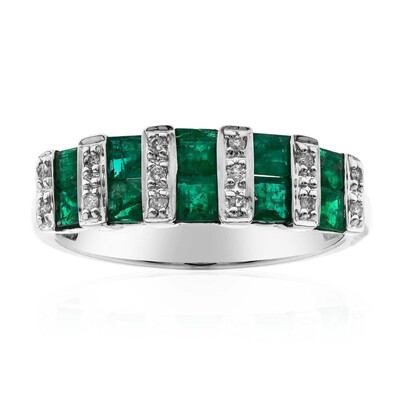 Anillo en oro con Esmeralda de Zambia (CIRARI)