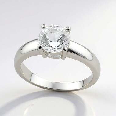 Danburite Silver Ring
