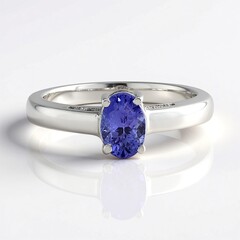 Anello in argento con Tanzanite