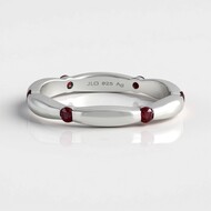 Tanzanian Ruby Silver Ring