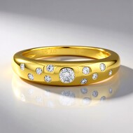 Anillo en oro con Diamante SI1 (G) (Annette)