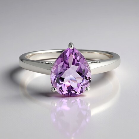 Bague en argent et Quartz azur