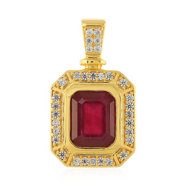 Pendentif en argent et Rubis de Madagascar