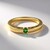 Anello in argento con Tsavorite della Tanzania