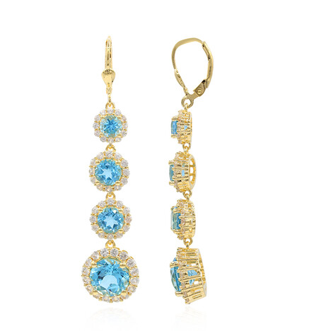 Pendientes en plata con Topacio de Marambaia