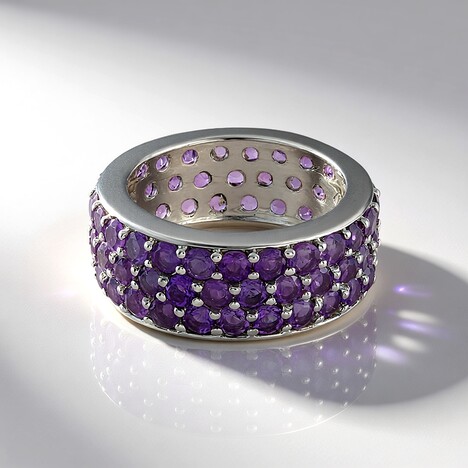 Anello in argento con Ametista Uruguay (de Melo Essence)
