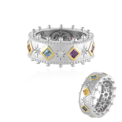 Edelstein-Silberring (Dallas Prince Designs)