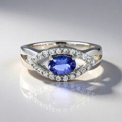 Anello in argento con Tanzanite