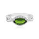 Anello in argento con Diopside Russo