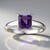Anello in argento con Ametista del Marocco
